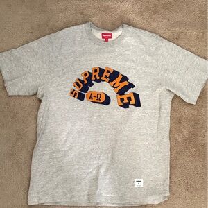 Supreme Grey Alpha Omega T-Shirt